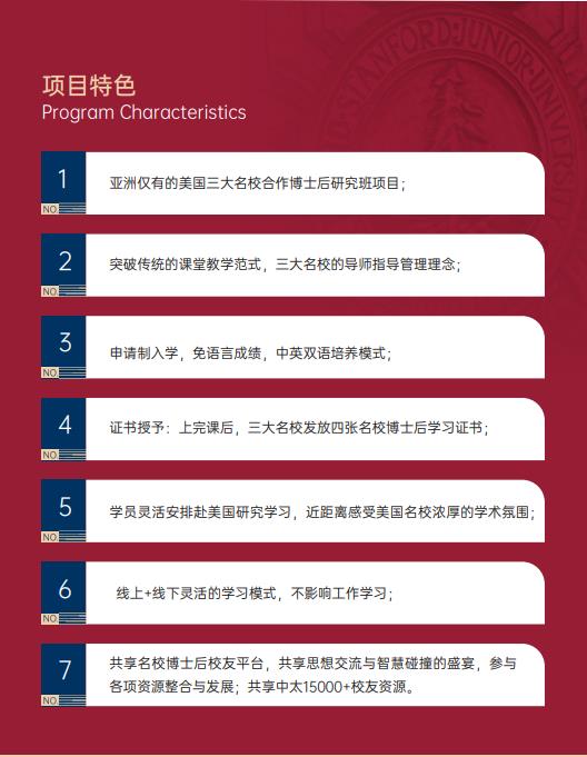 美國斯坦福大學(xué)、加州大學(xué)伯克利分校、加州州立大學(xué)三校博士后研究班
